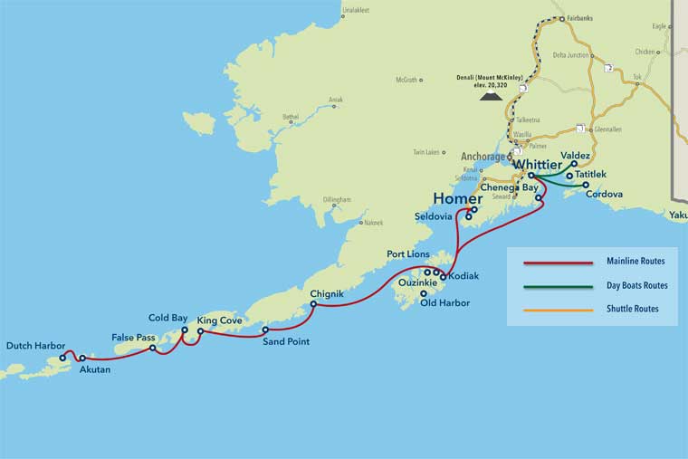 Alaska Marine Highway System Winter 202021 Schedule Open For Booking